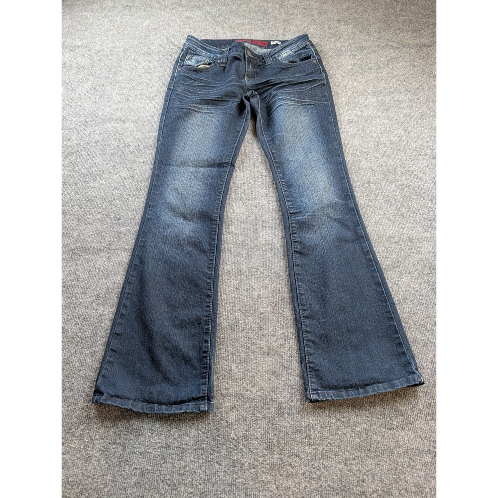 Bongo Bootcut Jeans Womens Size 9 Dark Wash Y2K Stretch Denim Low Rise31 Insea